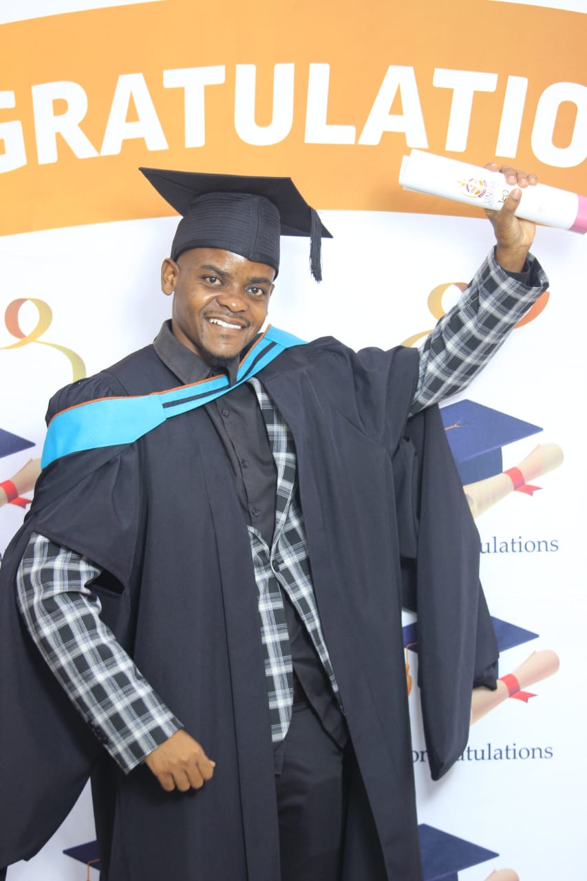 A proud Deaf graduate – Alfred Nxumalo radiating the joys of dream accomplished